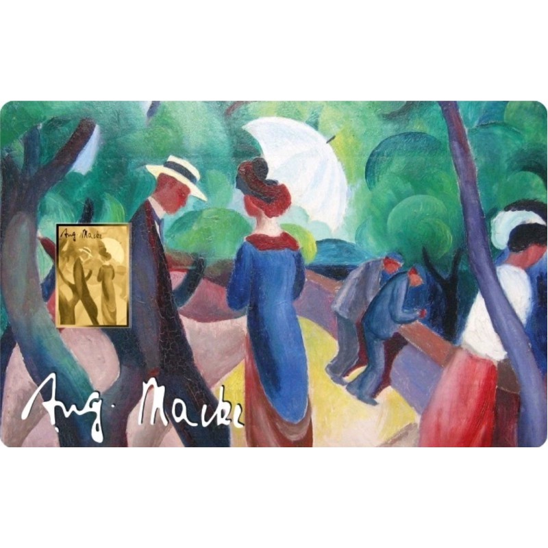 August Macke Promenade 1/1000 Oz Gold Coin Chad GOLD AND SILVER BULLION