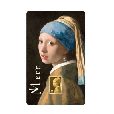 Vermeer Girl with a Pearl Earring 1/1000 Oz Gold Coin 3000 Francs Chad 2024