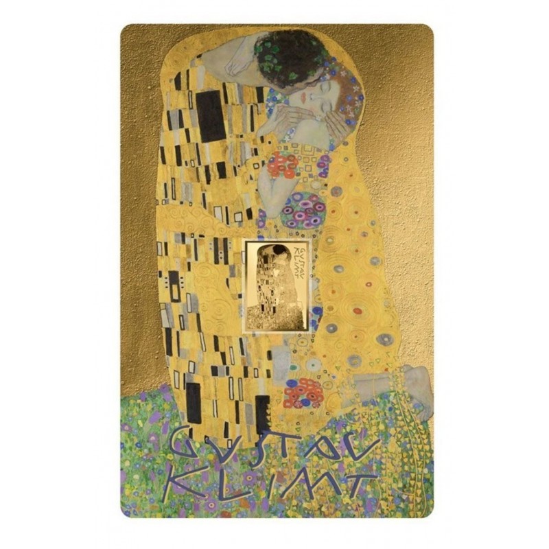 Gustav Klimt The Kiss 1/1000 Oz Gold Coin 3000 Francs Chad 2024 GOLD AND SILVER BULLION