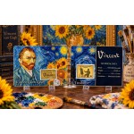 Vincent Van Gogh Collage 1/1000 Oz 999 Gold in Coin card GOLD AND SILVER BULLION
