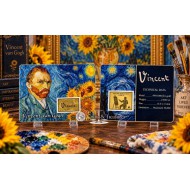 Vincent Van Gogh Collage 1/1000 Oz 999 Gold in Coin card