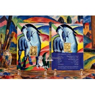 Franz Marc Blue Horse 1/1000 Oz Gold Coin 3000 Francs Chad 2024