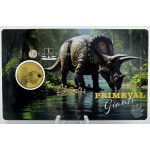 Triceratops Dinosaur Primeval Giants 1/1000 Oz Gold Coin GOLD AND SILVER BULLION