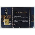 CLEOPATRA 1/1000 Oz .999 Gold in Coin card 3000 Francs Chad 2024 GOLD AND SILVER BULLION