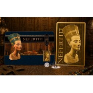 NEFERTITI 1/1000 Oz .999 Gold in Coin card 