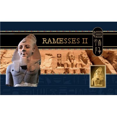 Ramesses II 1/1000 Oz .999 Gold in Coin card 3000 Francs Chad
