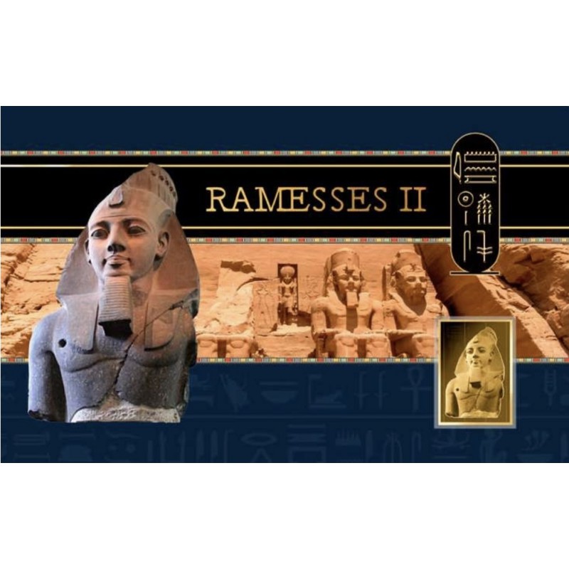 Ramesses II 1/1000 Oz .999 Gold in Coin card 3000 Francs Chad GOLD AND SILVER BULLION