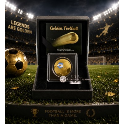Argentina Golden Football 1/1000 Oz Gold Coin