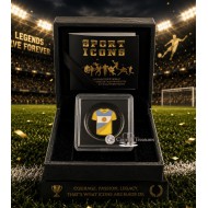 Argentina Golden Football Jersey 1/1000 Oz Gold Coin