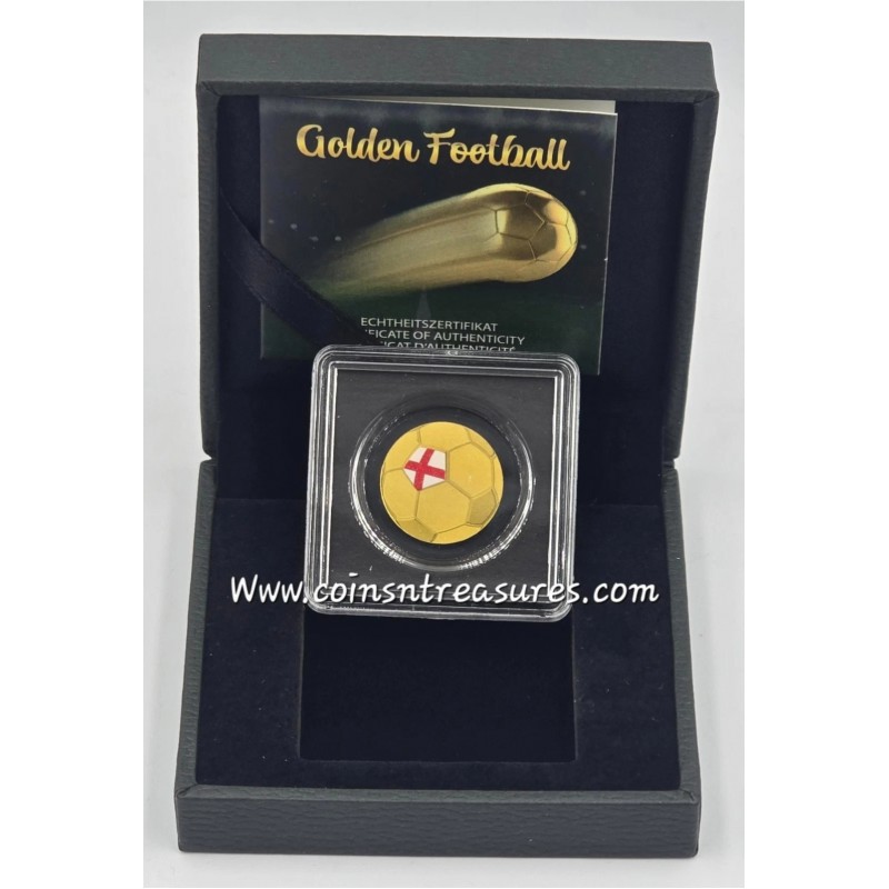 England Golden Football 1/1000 Oz Gold Coin GOLD AND SILVER BULLION