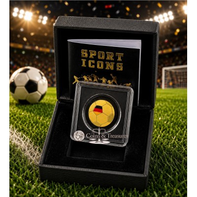 Germany Golden Football 1/1000 Oz Gold Coin