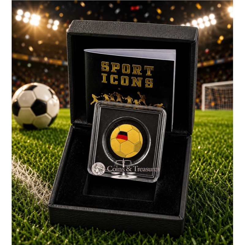 Germany Golden Football 1/1000 Oz Gold Coin GOLD AND SILVER BULLION