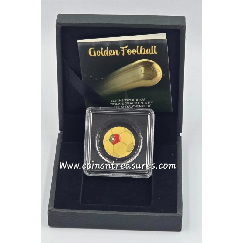 Portugal Golden Football 1/1000 Oz Gold Coin GOLD AND SILVER BULLION