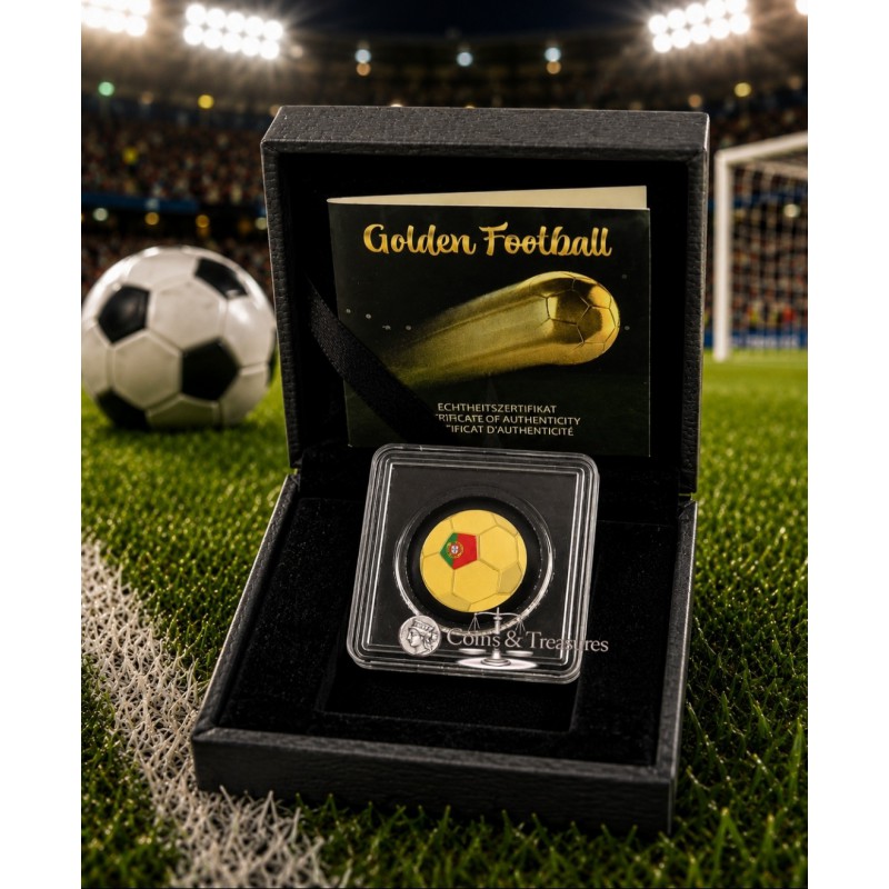 Portugal Golden Football 1/1000 Oz Gold Coin GOLD AND SILVER BULLION