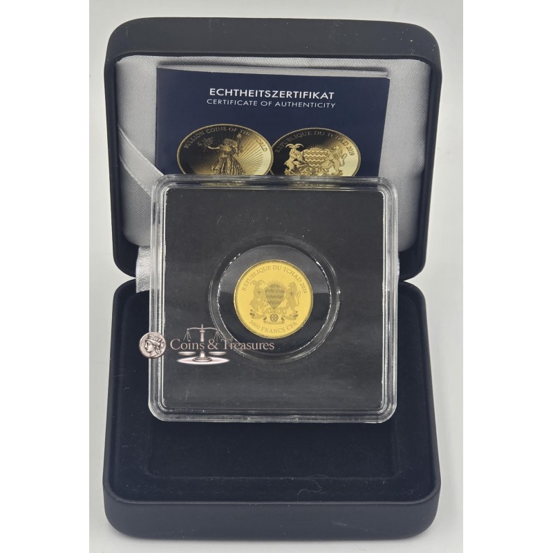 Bullions of the World Liberty 1/500 Oz Gold 999 Coin GOLD AND SILVER BULLION
