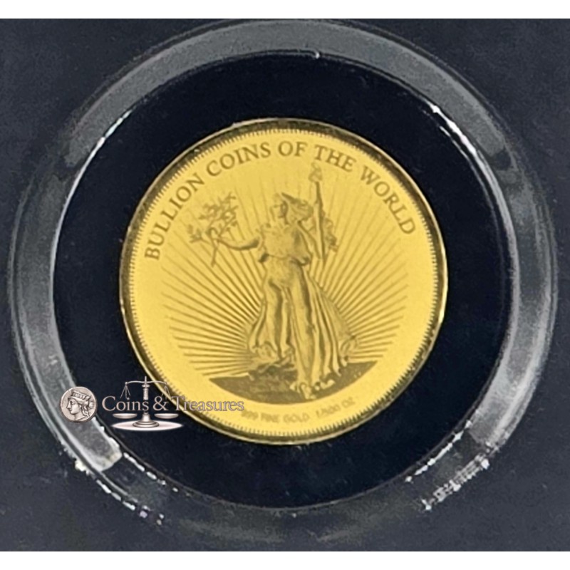 Bullions of the World Liberty 1/500 Oz Gold 999 Coin GOLD AND SILVER BULLION
