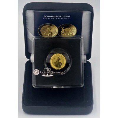 Bullions of the World Britannia 1/500 Oz Gold 999 Coin 