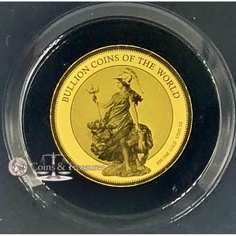 Bullions of the World Britannia 1/500 Oz Gold 999 Coin GOLD AND SILVER BULLION