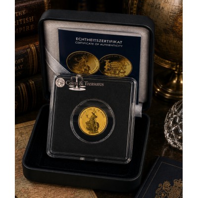 Bullions of the World Britannia 1/500 Oz Gold 999 Coin 