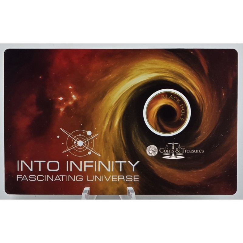 BLACK HOLE Space 1/1000 Oz Gold Coin 999 GOLD AND SILVER BULLION