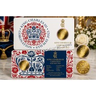KING CHARLES CORONATION  1/1000 Oz .999 Gold in Coin card 2024