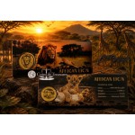 AFRICAN LION 1/1000 Oz Gold Coin in card GOLD AND SILVER BULLION