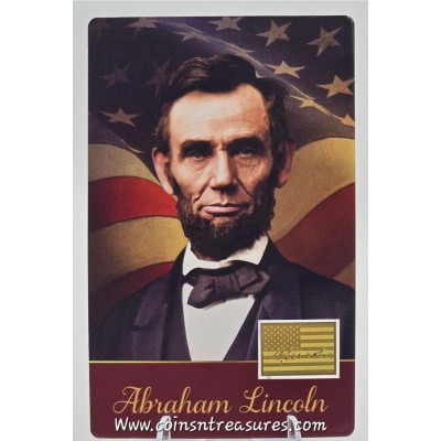 Presidents of the USA Abraham Lincoln 1/1000 Oz Gold Coin