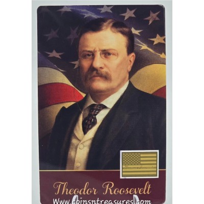 Presidents of the USA Theodor Roosevelt 1/1000 Oz Gold Coin