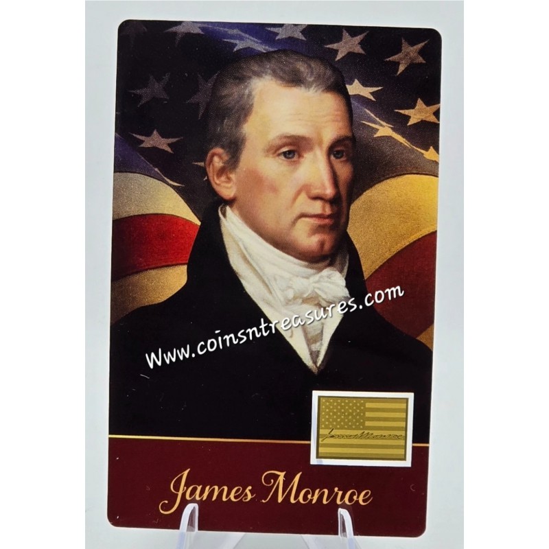 Presidents of the USA James Monroe 1/1000 Oz Gold Coin GOLD AND SILVER BULLION