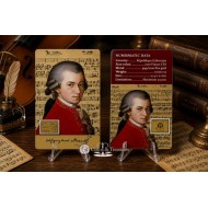 Mozart Classical Composer 1/1000 Oz Gold Coin card