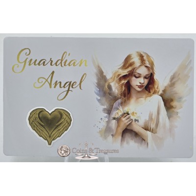 GUARDIAN ANGEL III 1/1000 Oz .999 Gold in Coin card 2023