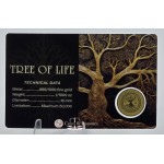 TREE OF LIFE 1/1000 Oz Gold Coin medal 999 card GOLD AND SILVER BULLION