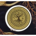 TREE OF LIFE 1/1000 Oz Gold Coin medal 999 card GOLD AND SILVER BULLION