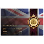 Queen Elizabeth II 1/1000 Oz 999 Gold in Coin card 2026 GOLD AND SILVER BULLION