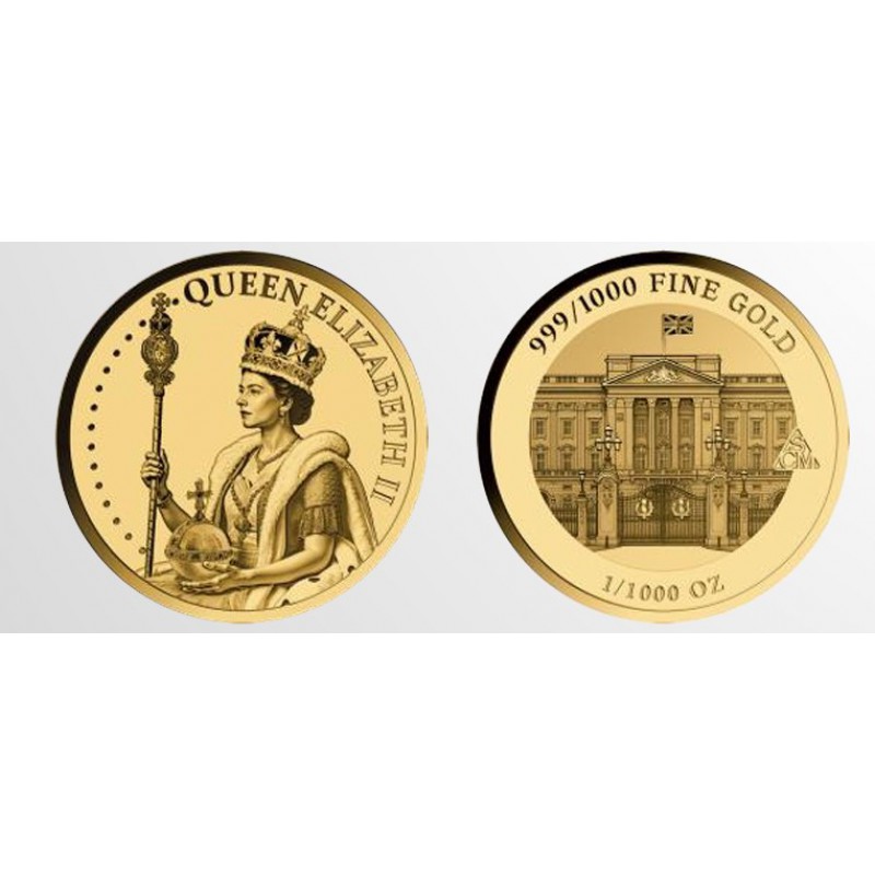 Queen Elizabeth II 1/1000 Oz 999 Gold in Coin card 2026 GOLD AND SILVER BULLION