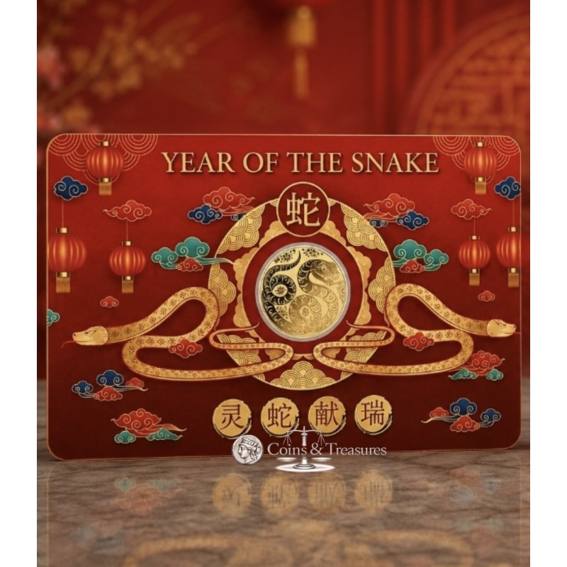 YEAR OF THE HORSE 1/1000 Oz .999 Gold in Coin card 2026 GOLD AND SILVER BULLION