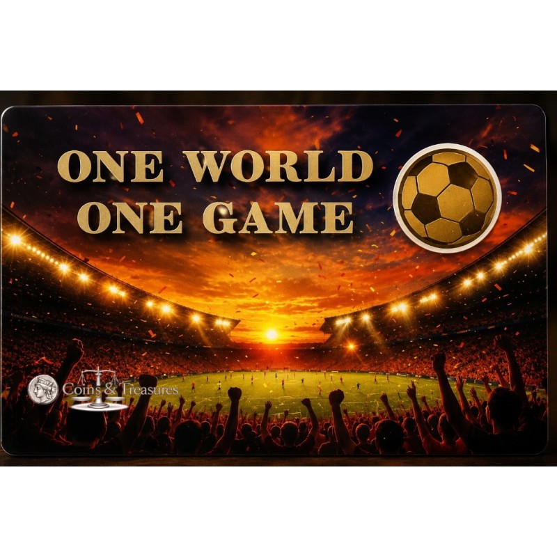 Football Events 1/1000 Oz Gold Coin card GOLD AND SILVER BULLION