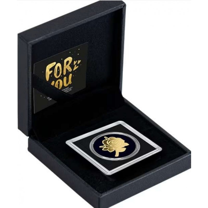 ROSE 1/1000 Oz Gold Coin 3000 Francs Chad 2023 Prooflike GOLD AND SILVER BULLION