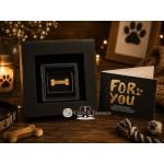Dog Love 1/1000 Oz 999 Gold Bone Coin 3000 Francs Chad GOLD AND SILVER BULLION