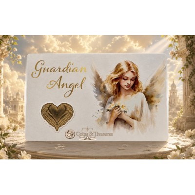 GUARDIAN ANGEL III 1/1000 Oz .999 Gold in Coin card 2023