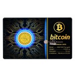 Bitcoin 1/1000 Oz Gold 999 medal Coin card GOLD AND SILVER BULLION