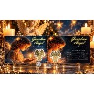 GUARDIAN ANGEL IV 1/1000 Oz .999 Gold in Coin card 