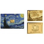 Vincent Van Gogh Starry Night 1/1000 Oz .999 Gold in Coin card GOLD AND SILVER BULLION
