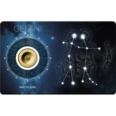 ZODIAC SIGNS GEMINI 1/1000 Oz Gold Coin