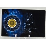 ZODIAC SIGNS AQUARIUS 1/1000 Oz Gold Coin GOLD AND SILVER BULLION