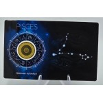 ZODIAC SIGNS PISCES 1/1000 Oz Gold Coin 3000 Francs Chad GOLD AND SILVER BULLION