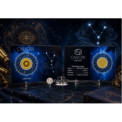 ZODIAC SIGNS Cancer 1/1000 Oz Gold Coin