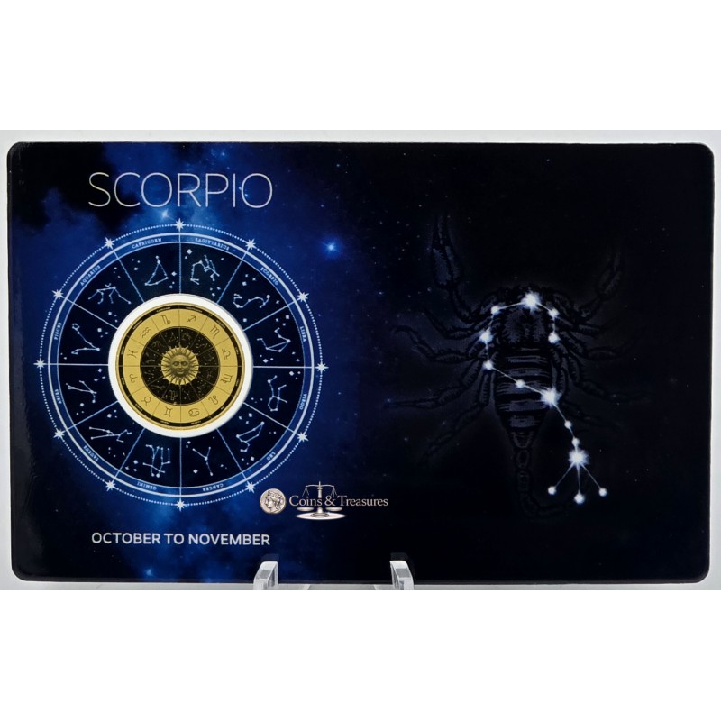 ZODIAC SIGNS Scorpio 1/1000 Oz Gold 999 Coin GOLD AND SILVER BULLION