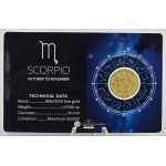 ZODIAC SIGNS Scorpio 1/1000 Oz Gold 999 Coin GOLD AND SILVER BULLION