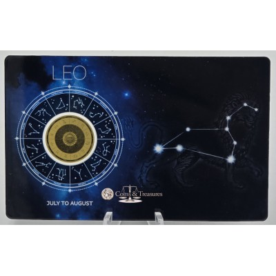 ZODIAC SIGNS LEO 1/1000 Oz Gold Coin 3000 Francs Chad